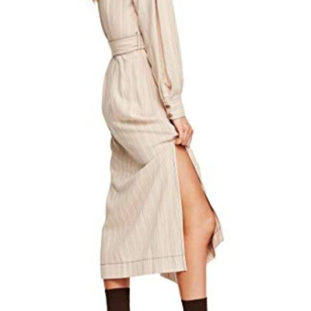 NWT Free People Belted Button Down Collared Maxi - Picture 5 of 10